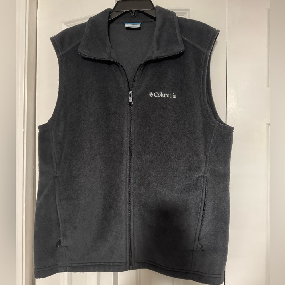 Columbia Charcoal Sleeveless Fleece Vest